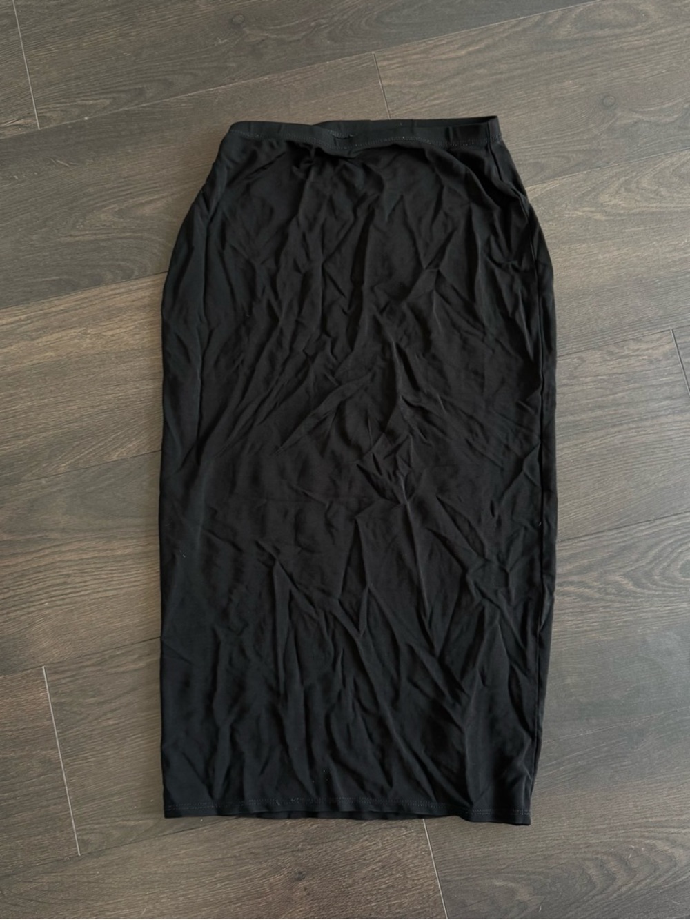 LAUNDRY Black Mesh Midi Skirt S/P